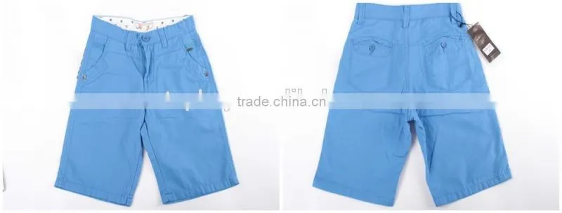 Mens cheap 100%cotton stock lot apparel shorts