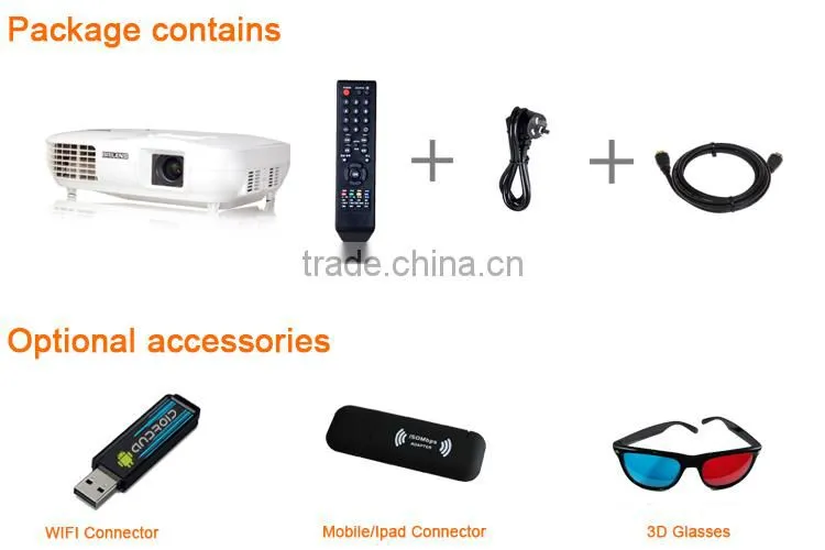Brilens TL1920 Vicky 3 LED 3 LCD 1920 X 1080 WQXGA 3000 Lumens projetor profissional sansung