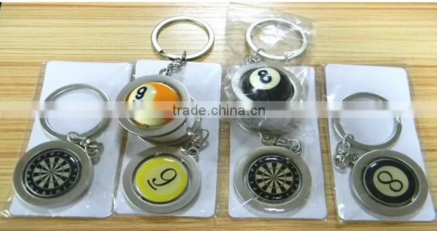 Promotional custom dart board keychain dart gift