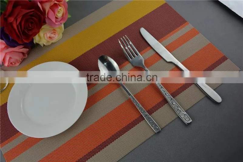 Manufacturers selling fashion color heat insulation pad high-grade table mat PVC coasters Placemat commodity