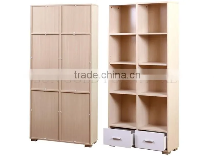 Modern wood shop display book racks/ library bookshelf (SZ-FCB379)