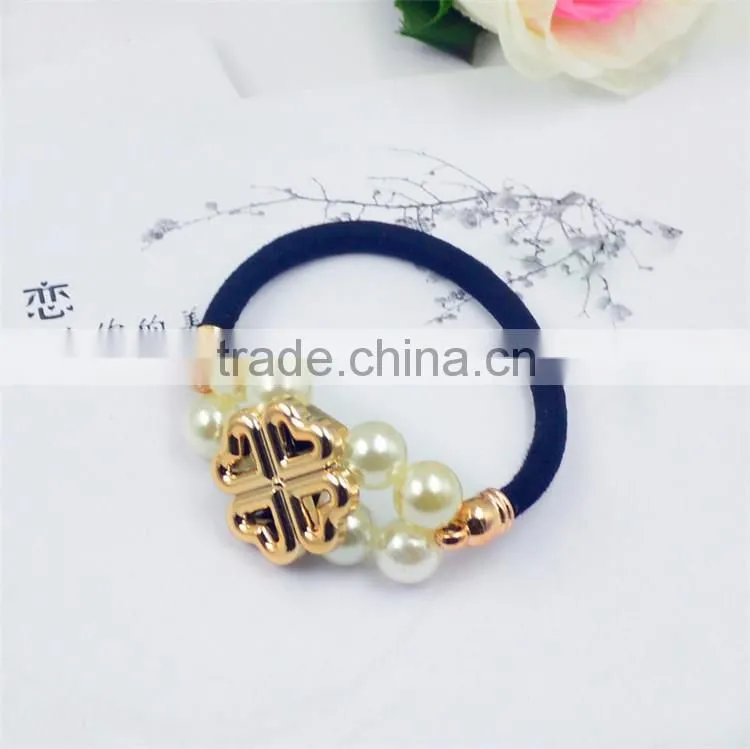 Elegant Women Hair Accessories Charm Pearl Rubber Bands Headwear Girls Elastic Hair bands