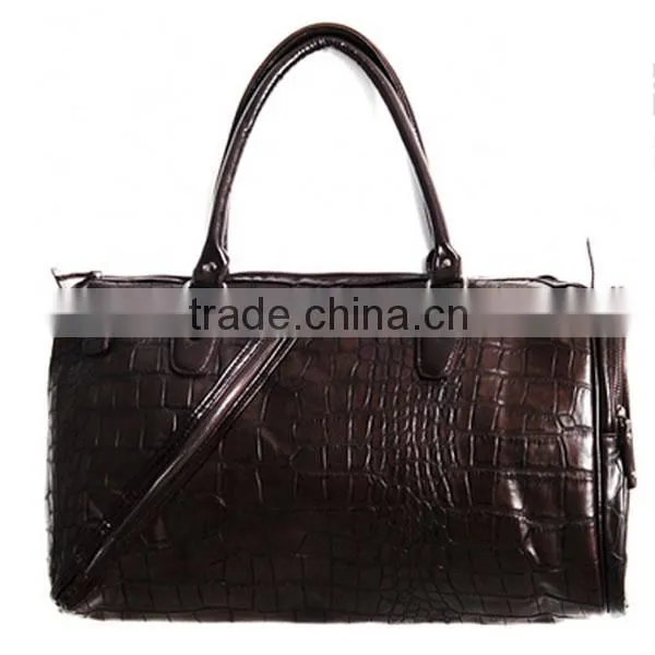 crocodile leather carrier bag for men leather garment bag leather shoe and bag set