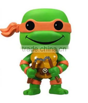 3D action Ninja turtle figure ,custom PVC Vinyl Ninja turtle figurine ,OEM PVC figure factory