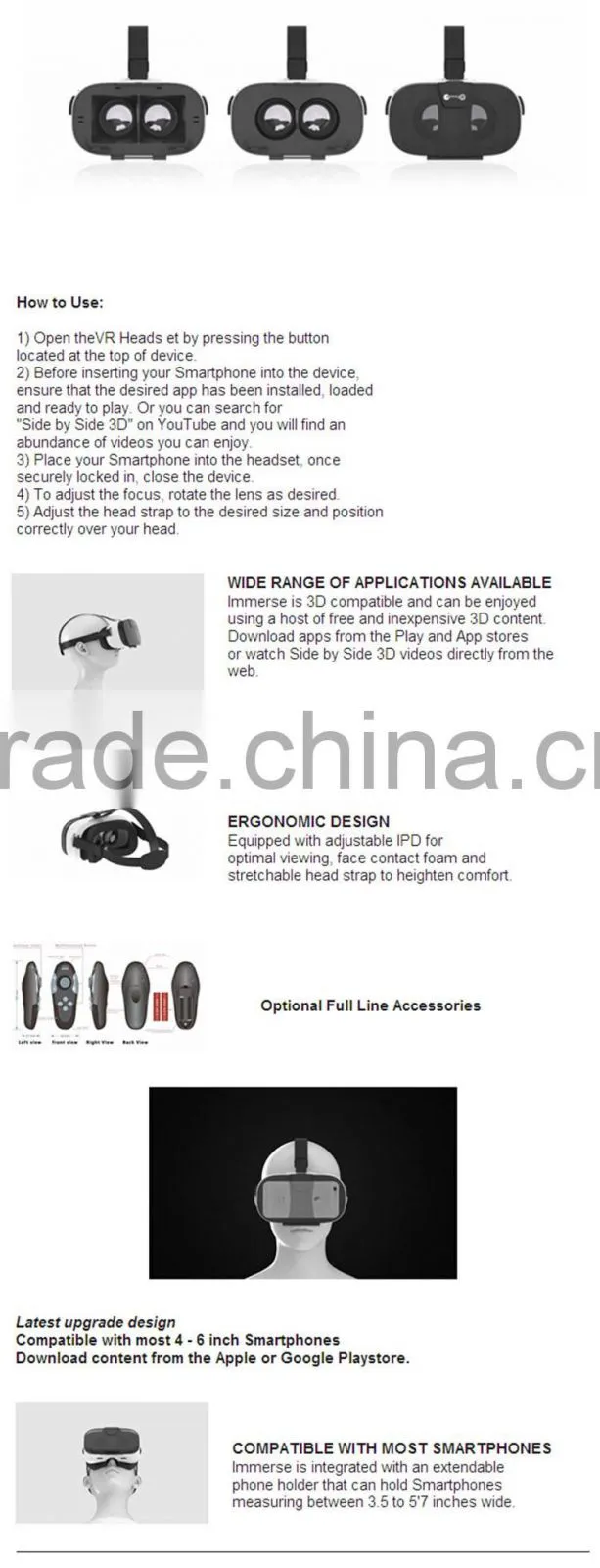 Vr box 3d glasses with game remote, Gaoxin private xnxx 3d video porn glasses virtual reality, 3d vr glasses virtual reality