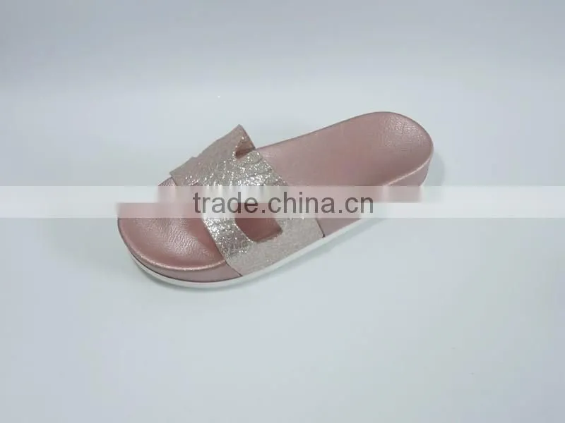 2016 New design Women H shape upper Flat slippers