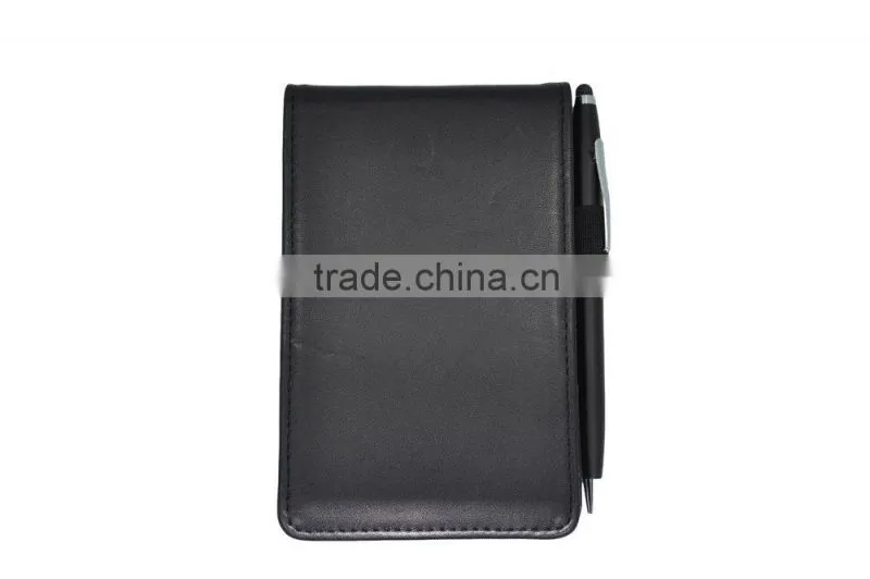2015 Top Grade Deluxe Custom PU Leather Mini Notepad Holder