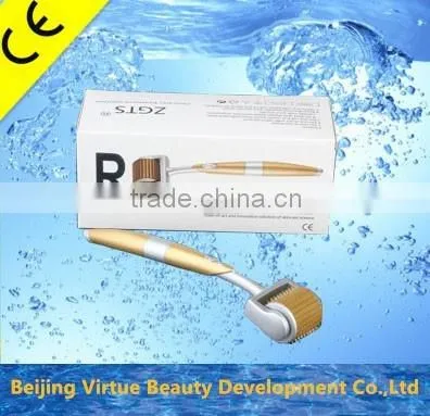 Personal Beauty care derma roller with 4 heads and disinfecting zone derma roller