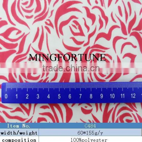 Spandex Printing Plummy weft kintted nylon knitted fabric rates