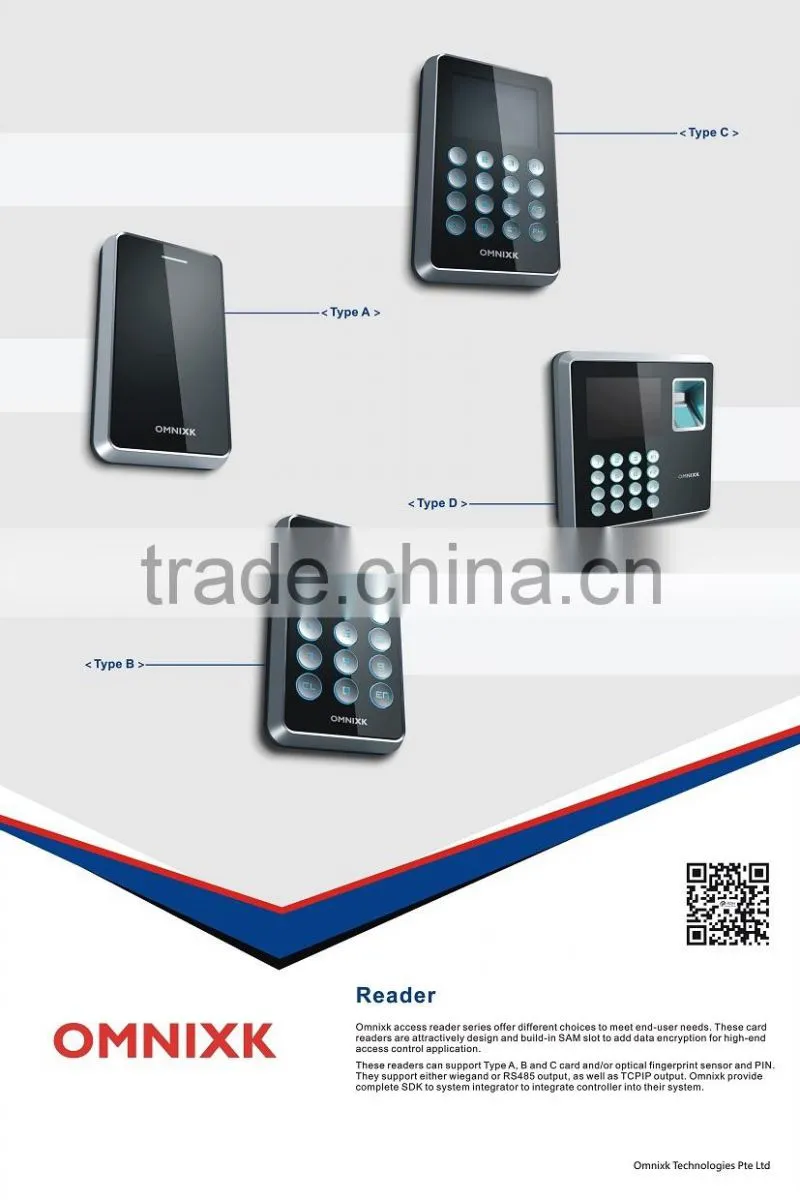 OMNIXK access control system access card reader Type B