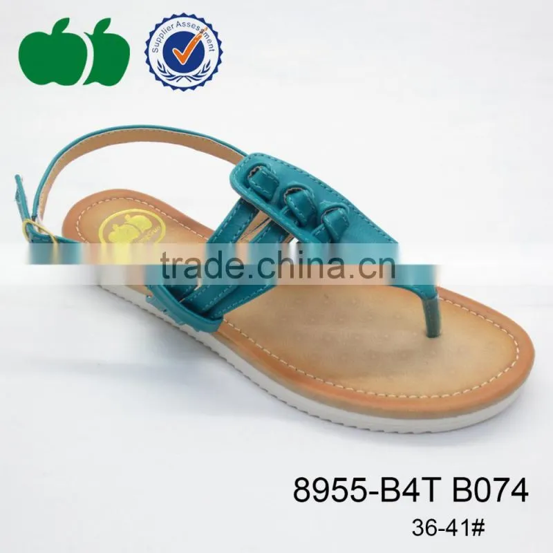 Elegant top quality 2015 fashion flat latest ladies sandals
