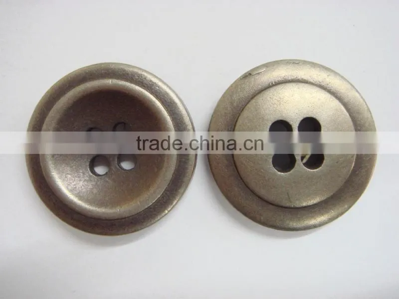 22mm popular metal coat sewing buttons with 4 holes