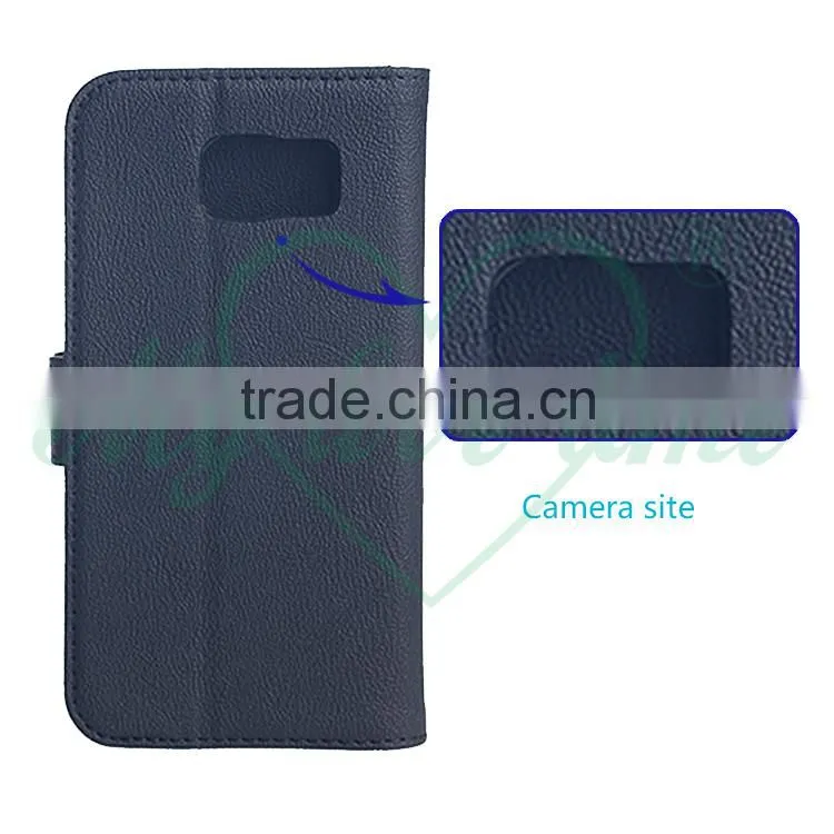 Guangzhou OEM Factory Leather Phone Folio Case for Samsung Galaxy S6