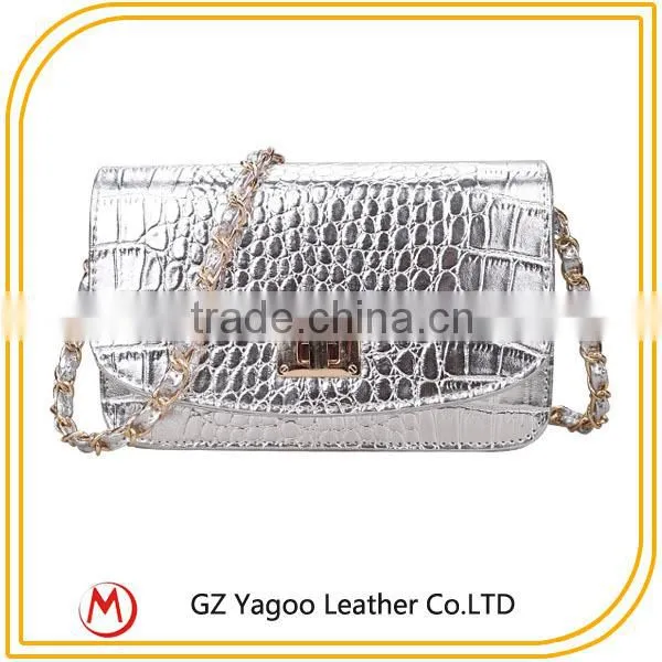 High Standard Sexy Mini Shoulder Bag Clutch Croco Bag