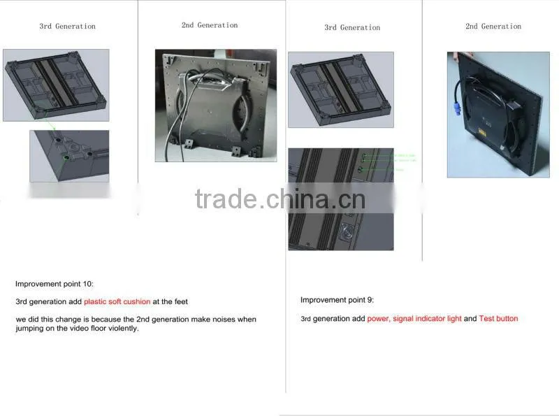 p12.5 2014 best seller led video floor