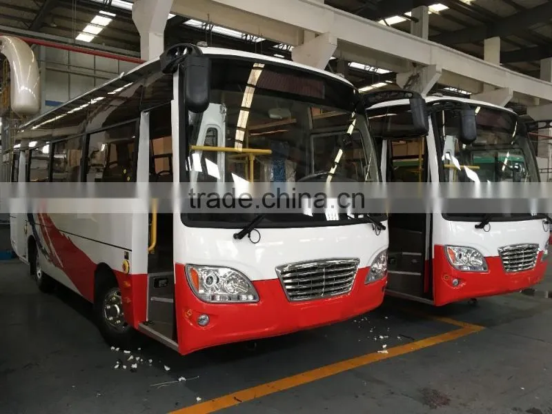 Cheap price of new bus 27 seats 7.3m passenger mini bus