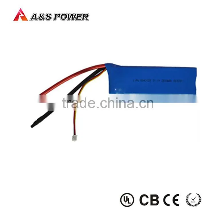 11.1V li polymer 45C 2600mAh Rechargeable lipo toy helicopter battery