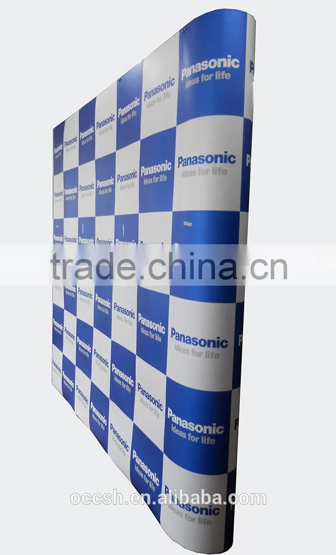Trade Show Backdrop Pop Up Stands Luxury Aluminum Pop Up Display Banner PVC Print