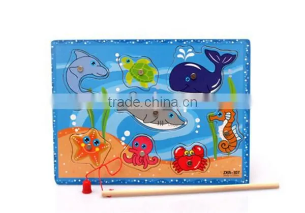 best selling fishing toy magnet jigsaw puzzle