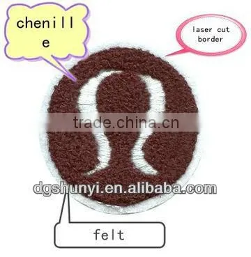 chain embroidery for jacket applique