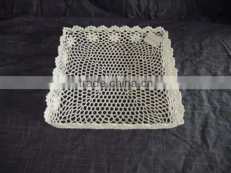 China Manufacturer 100% crochet cotton Food Tray
