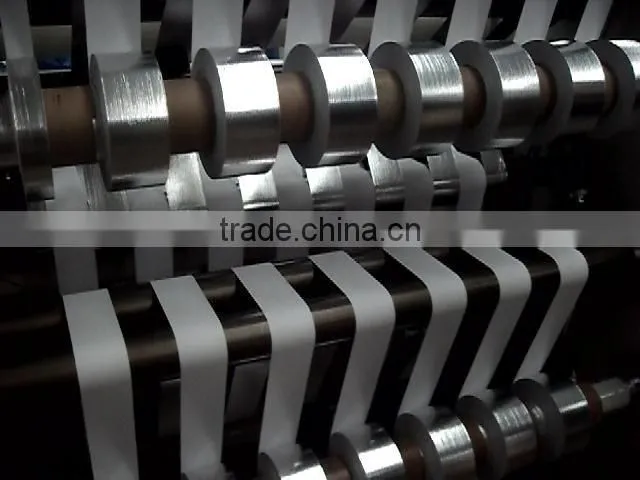 PLC controlled high speed roll material slitting and rewinding machine for adhesive tape, PVC, OPP, PET