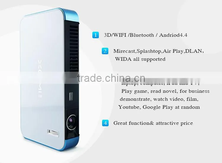 LED mini portable Business Education Home Use projector 1080p