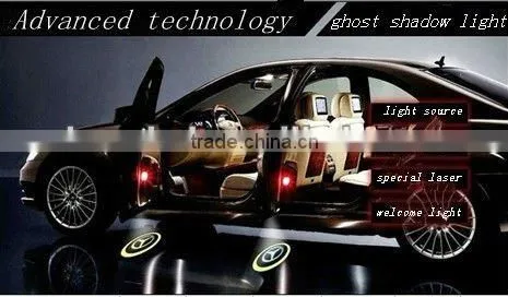 newest Car led Ghost shadow light-hottest design car logo led light