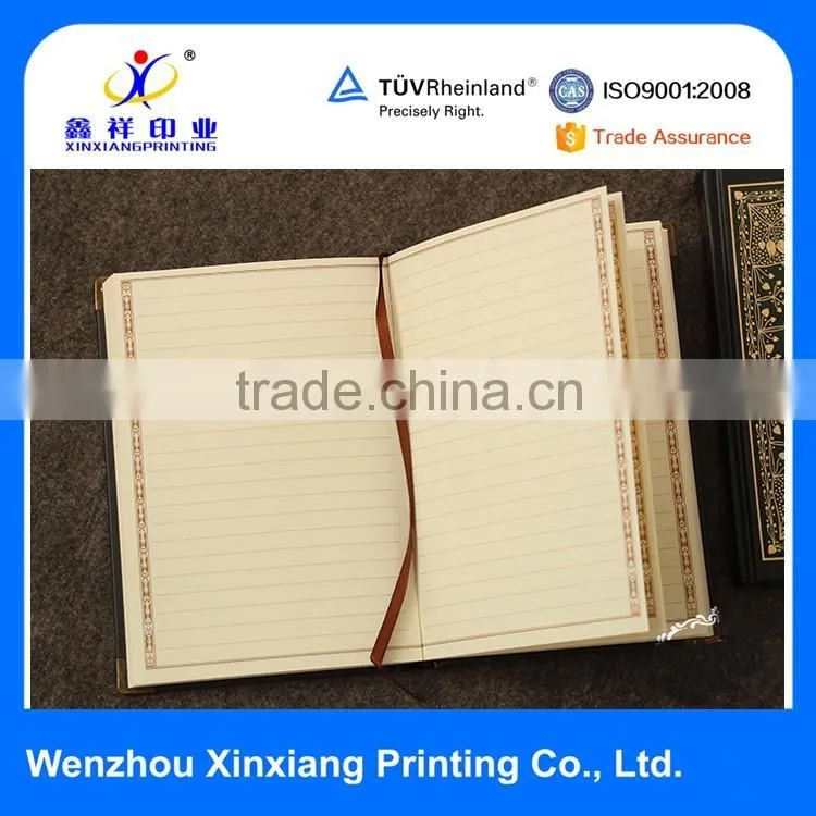 Wholesale Exquisite Vintage Hardcover Lock Diary Notebook with Custom Design
