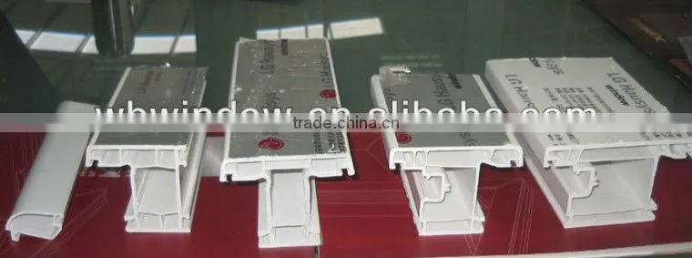 Foshan modern style and clear pastic casement window