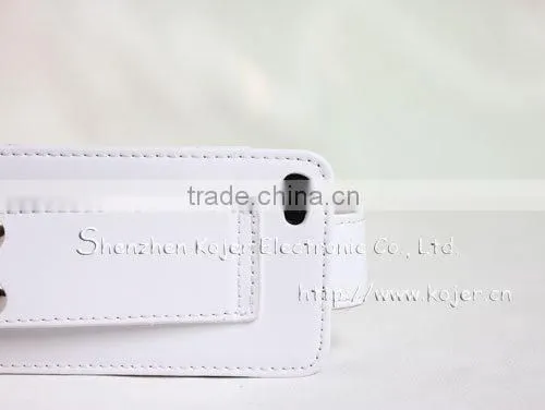 2013 Latest Mobile Cowskin Leather Case For Iphone 4