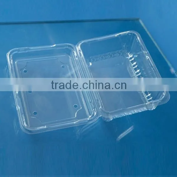 High quality Disposible plastic food PET tray/strawberry/blueberry clamshell tray