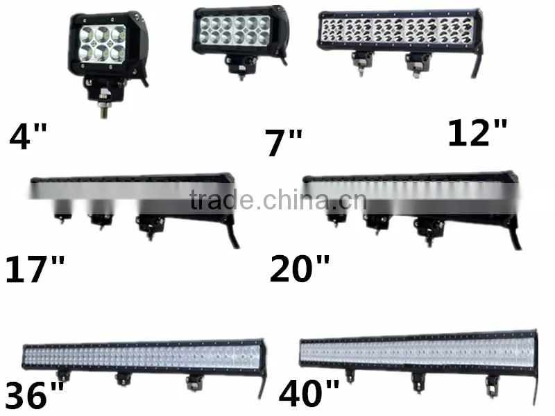 108W 17 Inch C REE Lamp Flood LED Work Light Bar Offroad DC 10-30V for ATV 4WD Truck Car