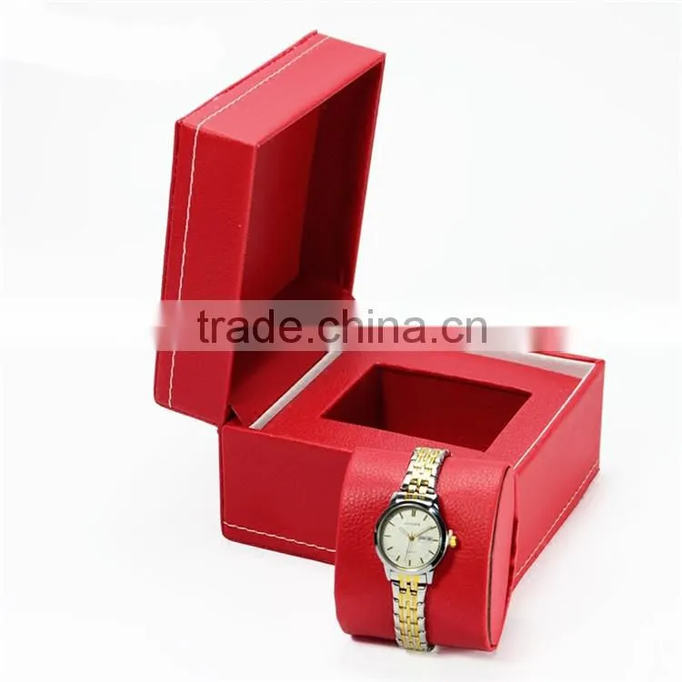 Luxury PU leather single watch packaging box