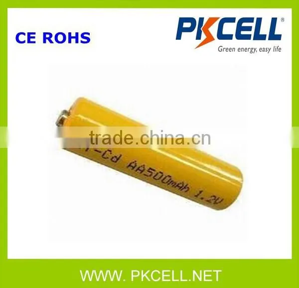 Good sales Nicd aa 1.2v battery 500mah nicd battery for electric shaver