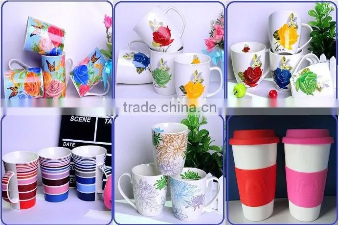 12oz Fashionable design ceramice mug white