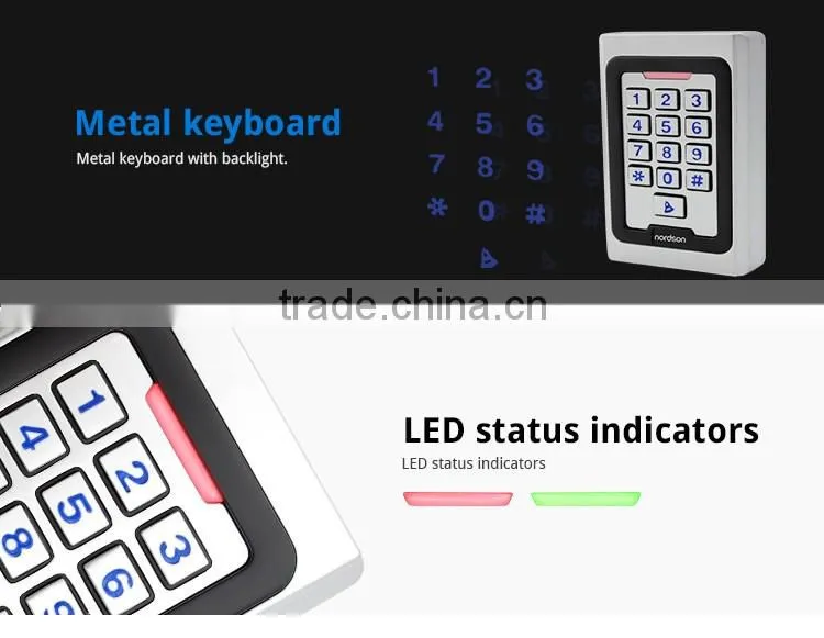 Nordson NT-250 Waterproof Metal Standalone RFID Door Access Control for Single Door Entrance