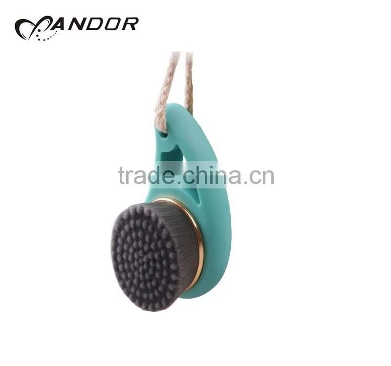 2016 Soft Bristle Rubber Paint Bamboo Bristle Facial Brush