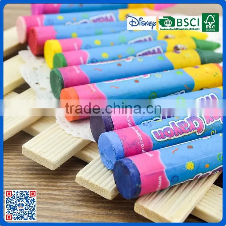 2016 round shape jumbo wax crayons into paper box