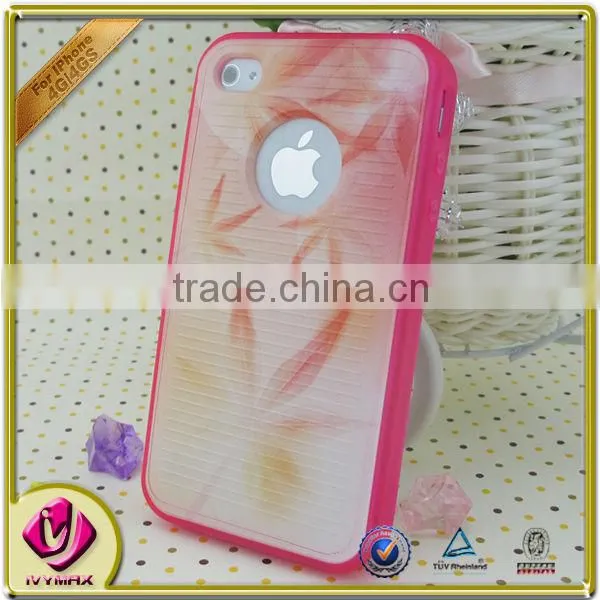 Factory wholesale mobile phone pc and tpu case for iphone 4