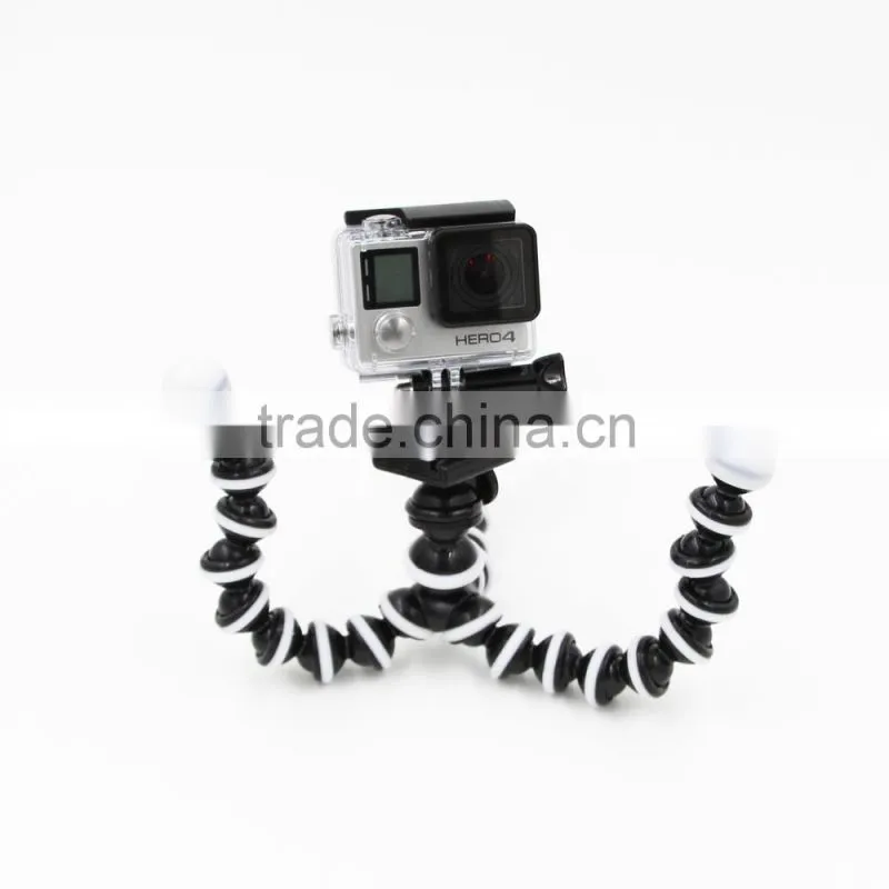 New Bendable Tripod Stand with Adapter for Go Pro cameras and SJ4000 and SJ5000