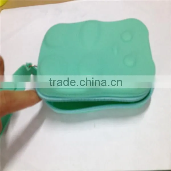 Top popular Multi-functional beautiful shape silicon coin bag ,lowest price silicone women wallet