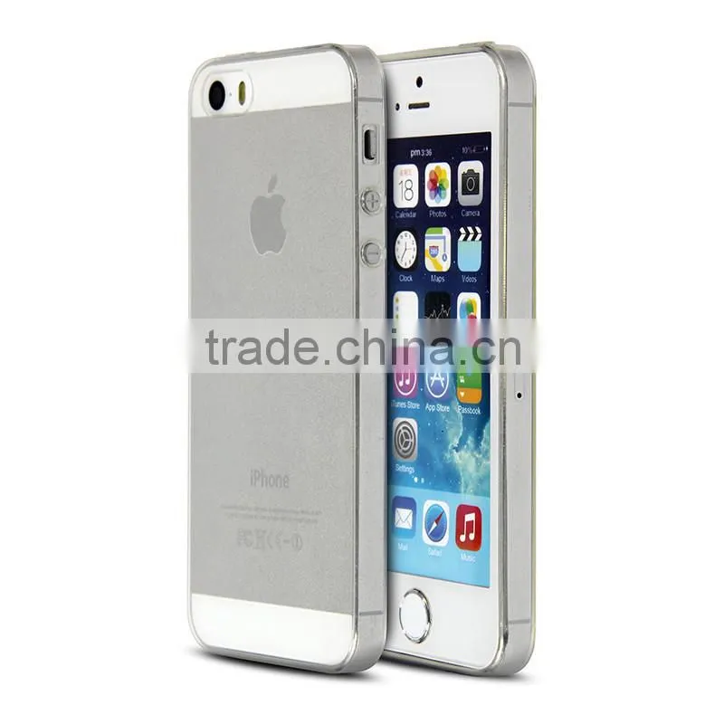TPU mobile phone covers for iPhone SE with 4-sided design