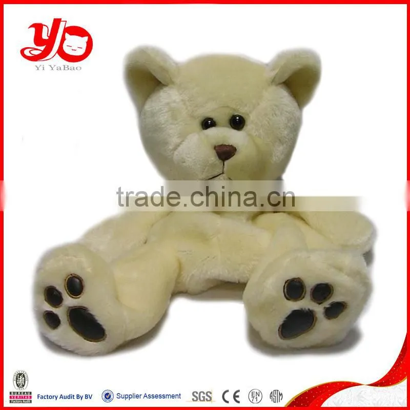 good quality custom cute plush bear hand puppet