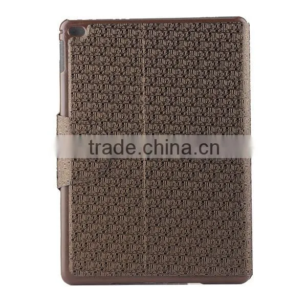 2014 new products fashion pu leather wallet case cover for apple ipad 6 D0141