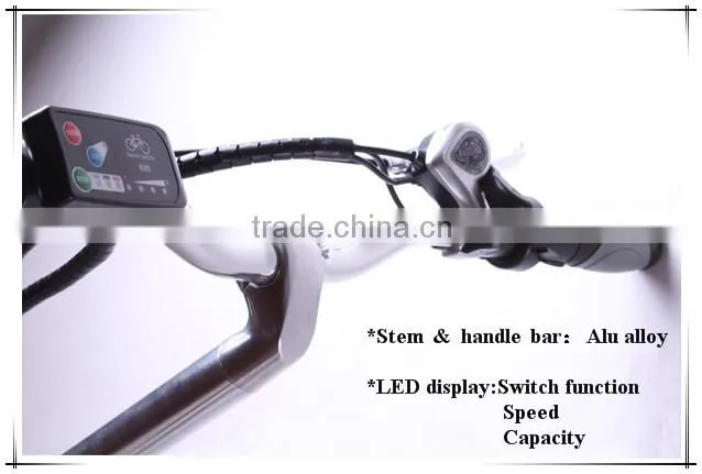 Aluminium Alloy Unique Design 7-Speed Gear CE Certificate 36V 250w 26 Inch E-Mountain Bike