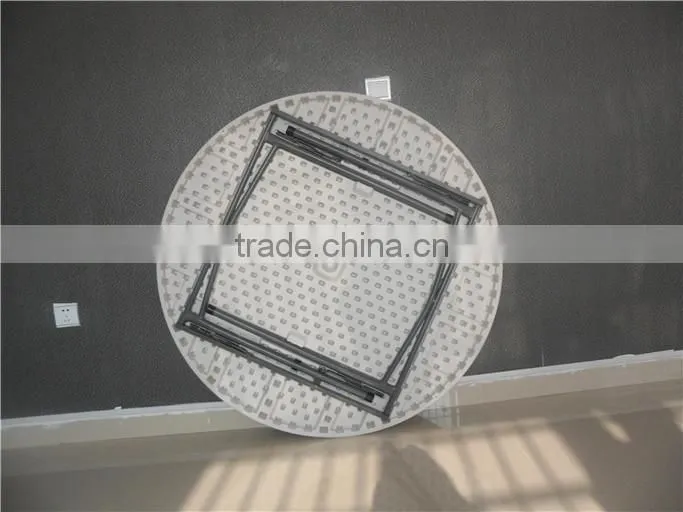 4ft popular outodoor furniture folding round plastic table for events use at factory price