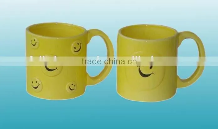 Factory Manufacture Glazing ceramic teapot with smile face