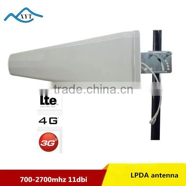 Outdoor wireless 4G LTE 11dbi LPDA flyaway antenna