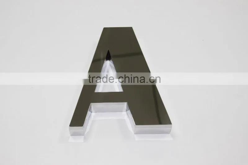 High quality customized very good polished 304 stainless steel letter